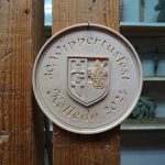 Schnitzerei - Plakette 30. Wippertusfest Kölleda mit Logo HGV